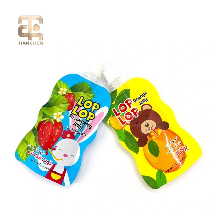 Bebidas jugo de vino Bolsa de Embalaje Doypack Stand up 10ml 20ml Bolsa de descarga