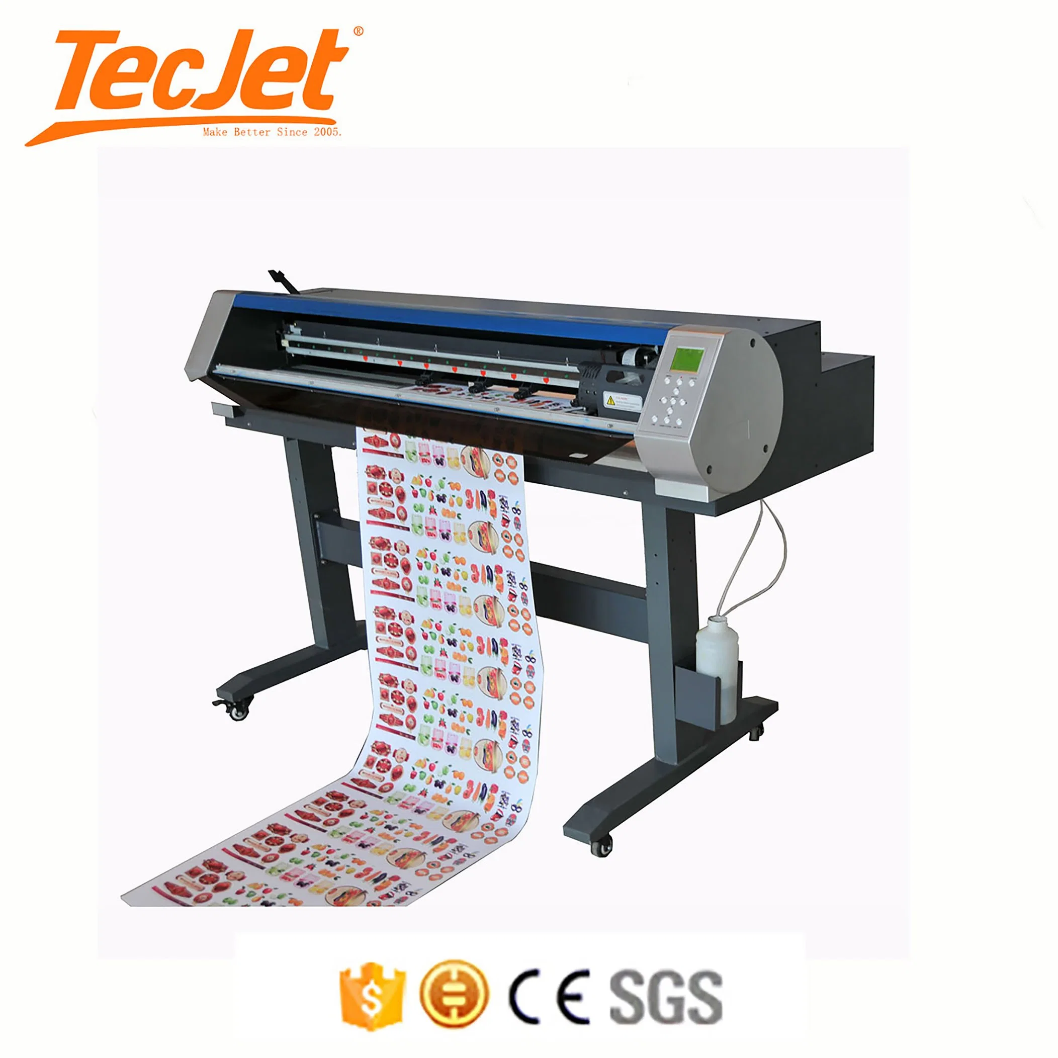 Tecjet Cortadora de impresora plana de corte de plotter de corte máquina