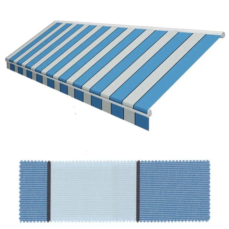 High quality/High cost performance Dyed Sunshade Stripe Oxford Solution Dyed Marine Grade Fabric for Outdoor Furniture Awning Tent