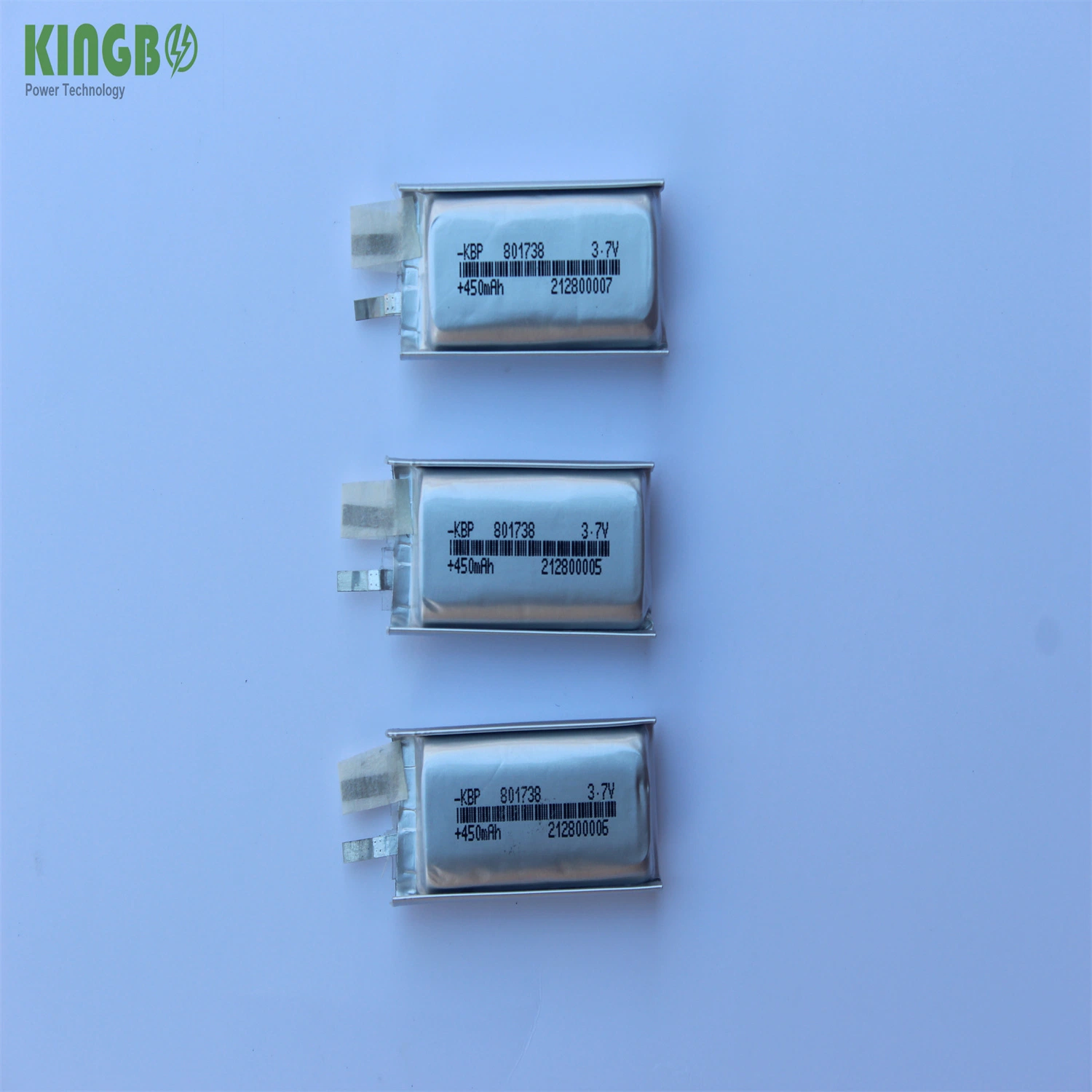 Rechargeable Lithium Polymer Batteries with 3.7V/380mAh for Smart Watch (380mAh)