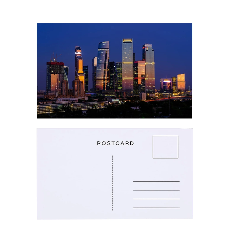 High quality/High cost performance  Customized 3D Lenticular Postcard with Scenery