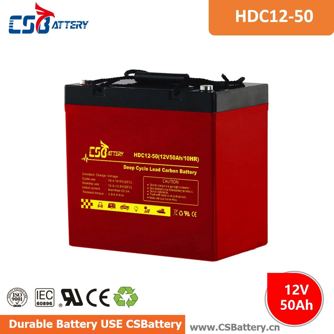 Csbattery 12V 38ah Lead Carbon Battery for Automotive/Vehicle/Truck/Car/Power-Station/Fire/Security-System/AAA