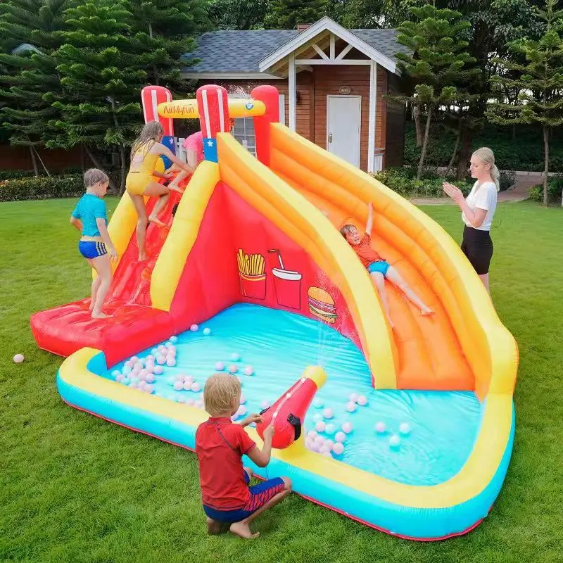 Children&prime; S Water Park Kids Playing Inflatable Castle