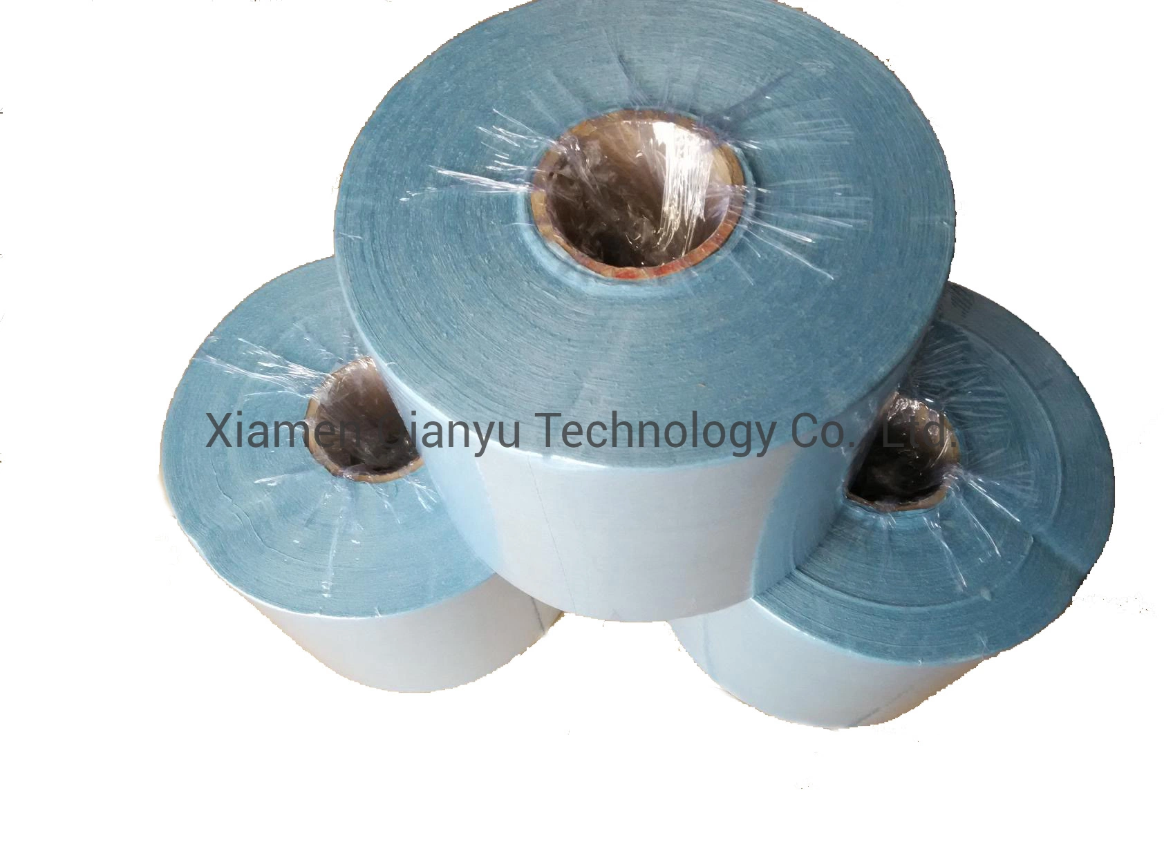 Blue Paper Industrial Wiper Rolls 1ply 500 Sheet 380m X 250mm