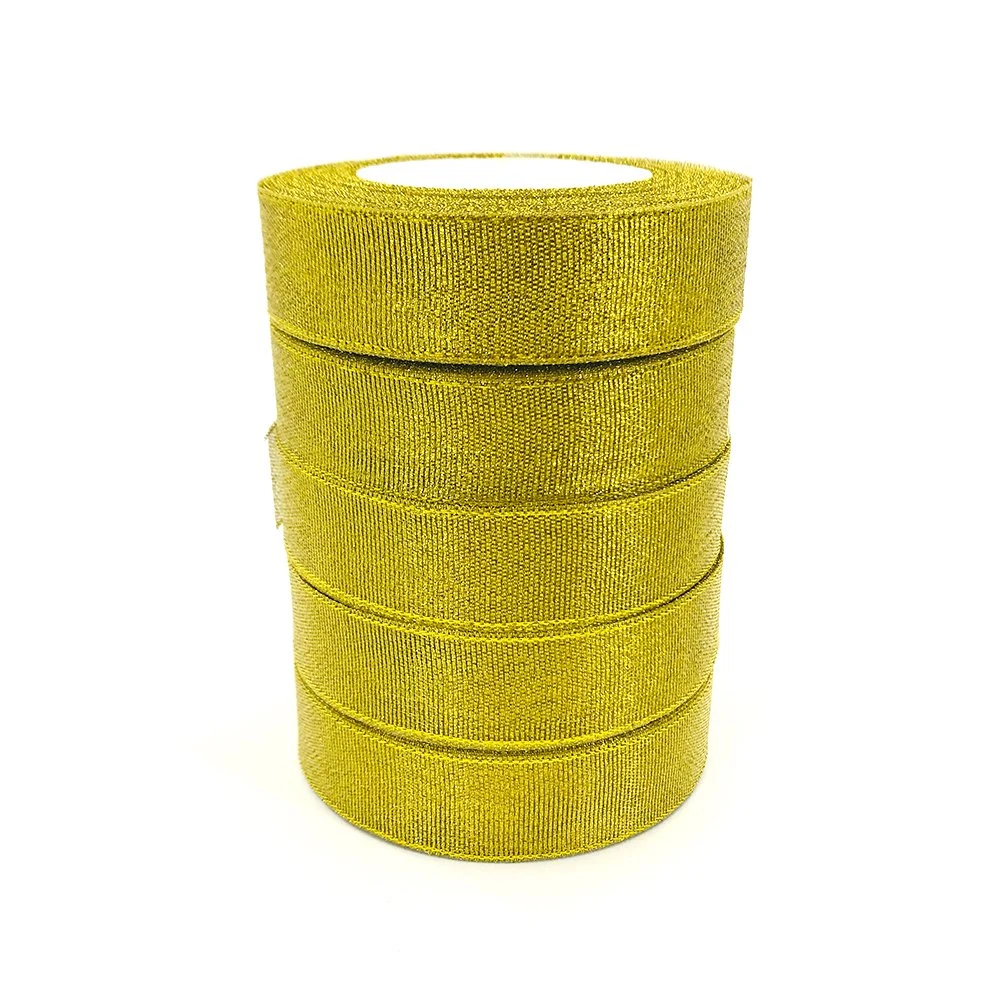 Gold Metallic Ribbon J