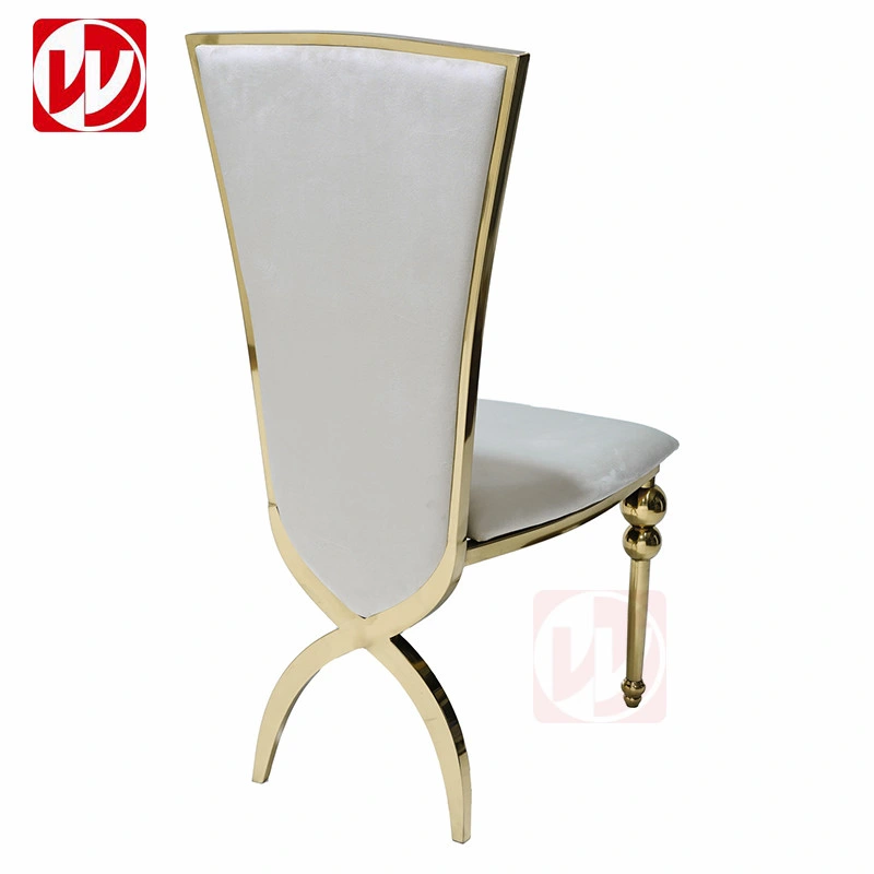 2022 Modern Mermaid Shining Mirror Gold Stainless Steel Dining Furniture for Hotel Wedding Banquet Ballroom Used