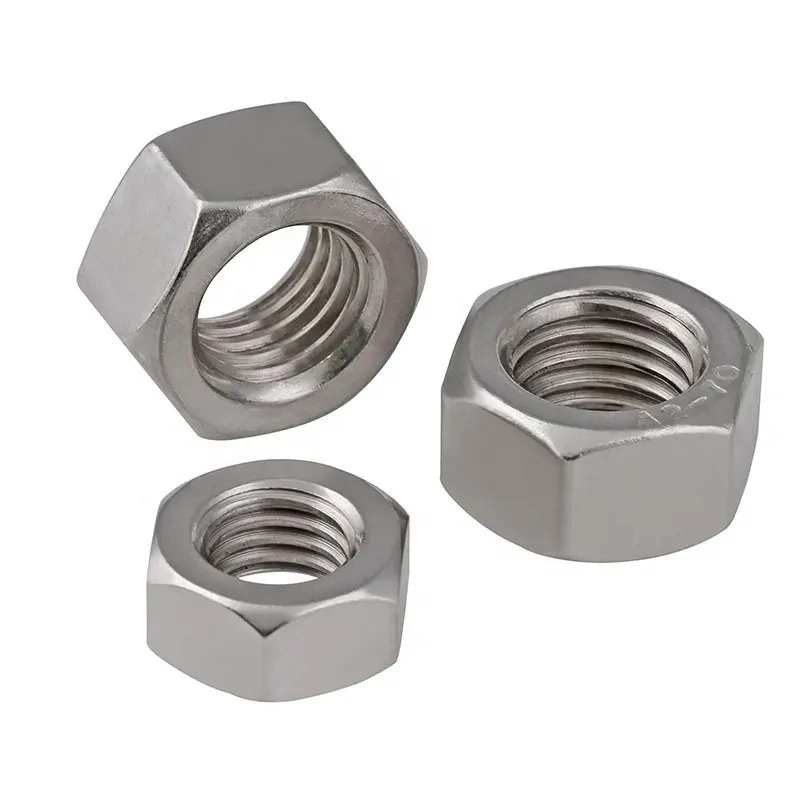 High-Quality Stainless Steel 304/316 DIN 934 A2-70 A4-70 Hex Nut Made in China Fasteners