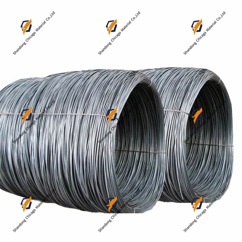 SAE1006 5.5mm 6.5mm Galvanized Low Carbon Steel Wire Rod for Nail Production