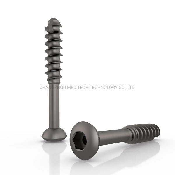 Orthopedic Implants Titanium Medical Bone Screws Cannulated Screw Partially-Threaded