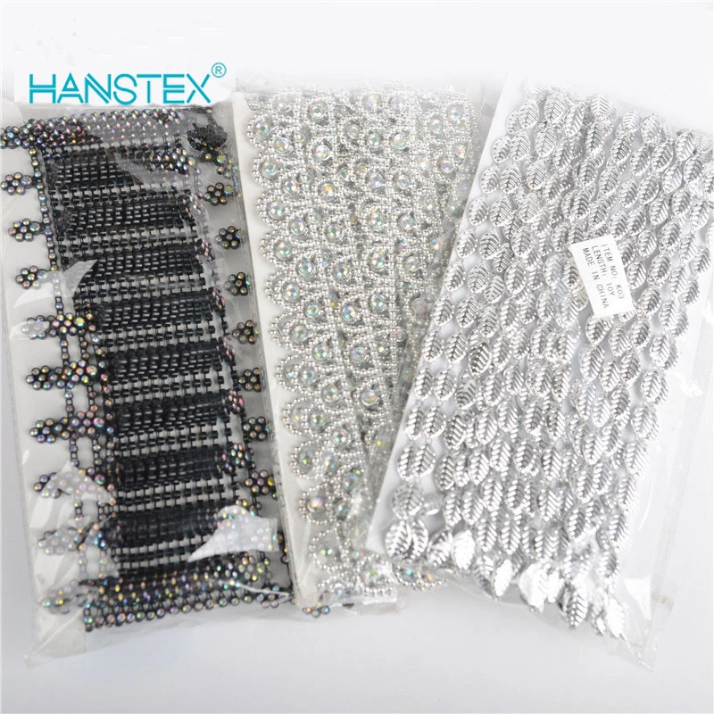 Chain Plastic Rhinestone Chain, a Grade AB 2mm الزجاج أحجار الراين باند ضبط التشذيب Ss6