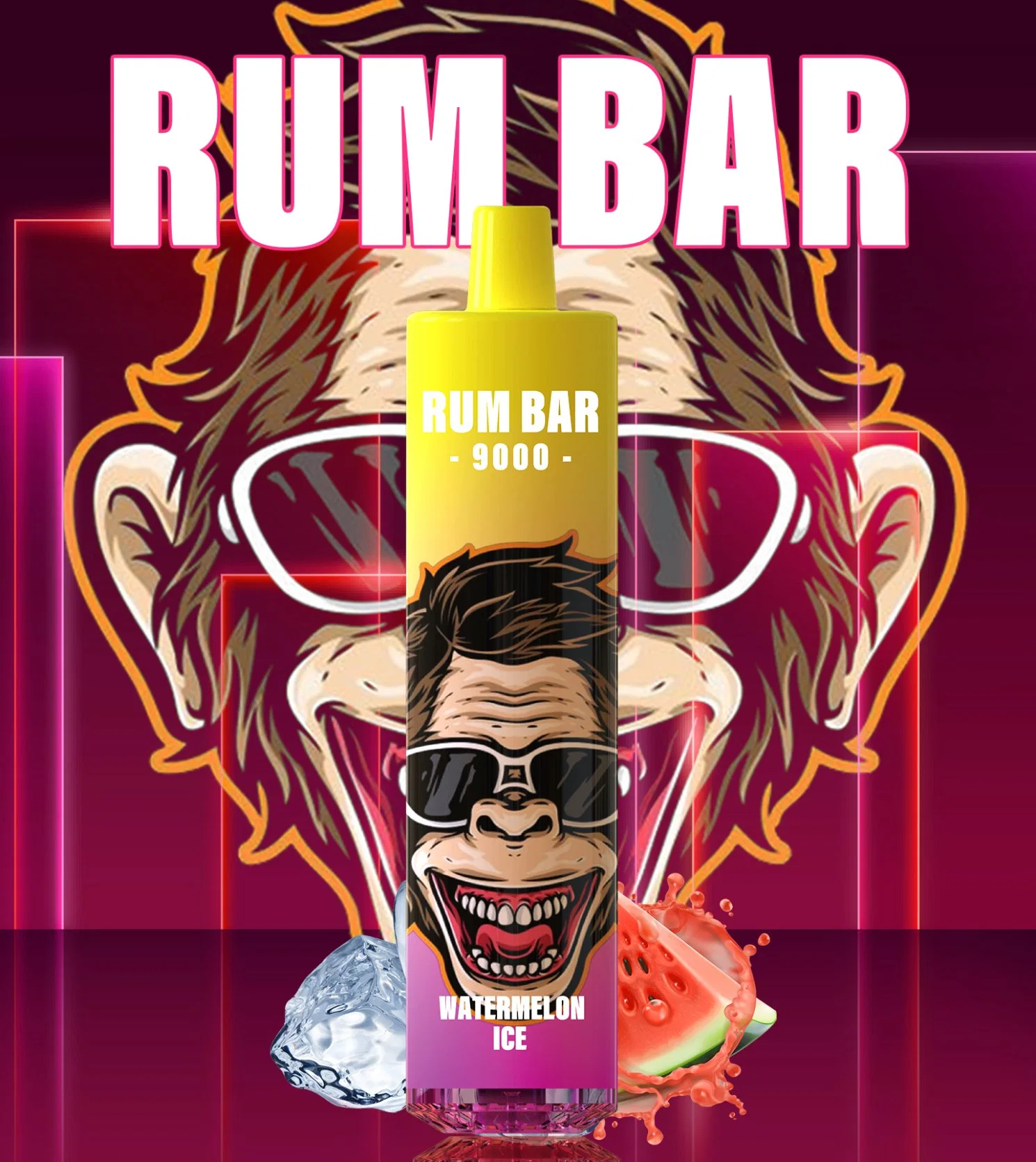 Rum Bar 9000 Big Puffs 13.5ml Disposable/Chargeable Vape Pen Wholesale/Supplier Price with Pod