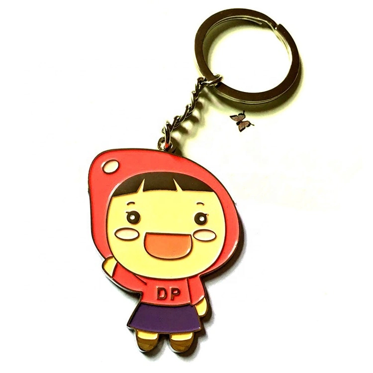 Hot Sale Custom 3D Metal Logo Keychain Soft/Hard Enamel Metal Keychain Souvenir Gift (YB-HD-181)