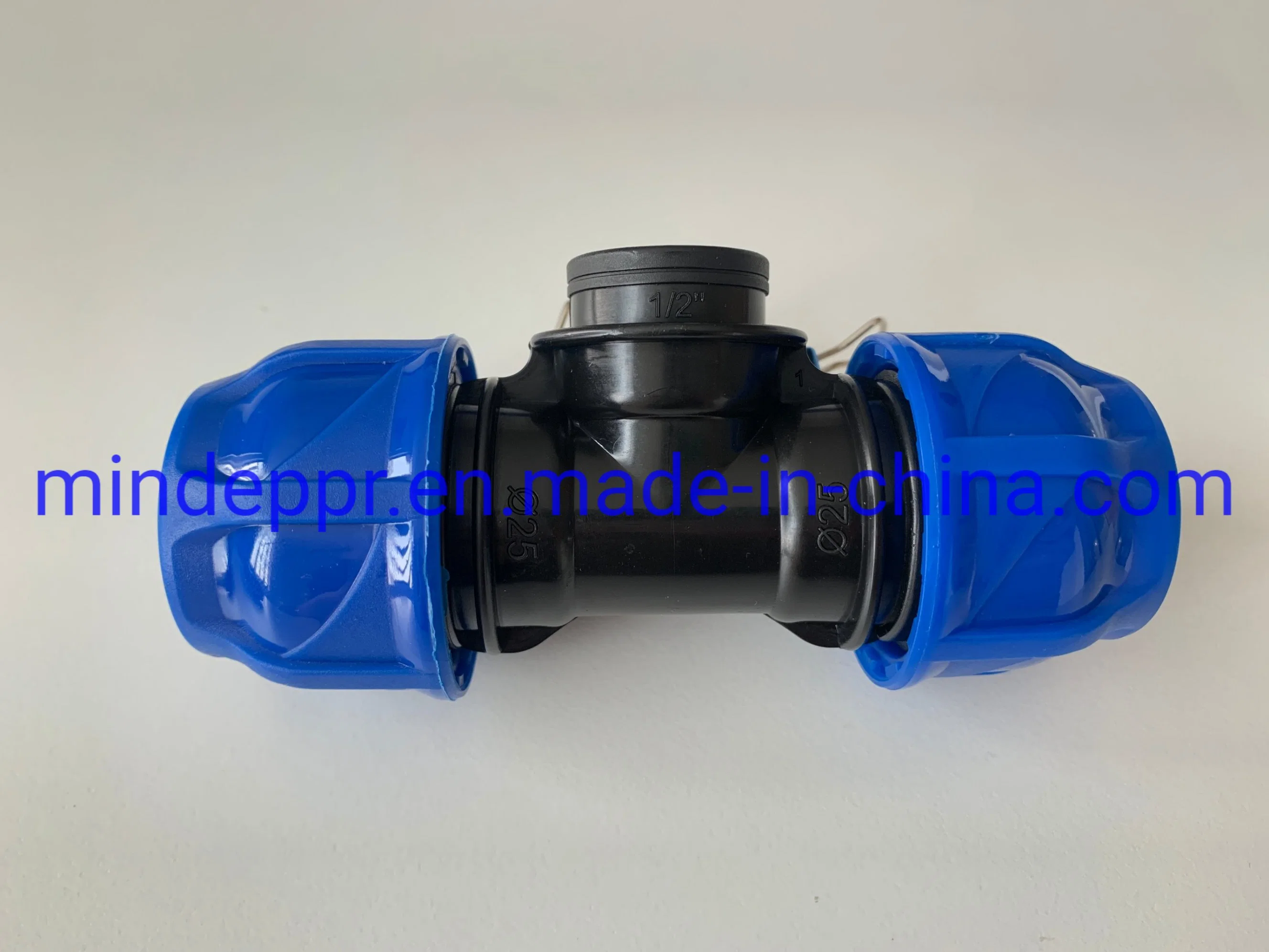 2023 OEM PP Compression Reducing Tee for Farm Garden Greenhouse for Water Supply Irrigation System