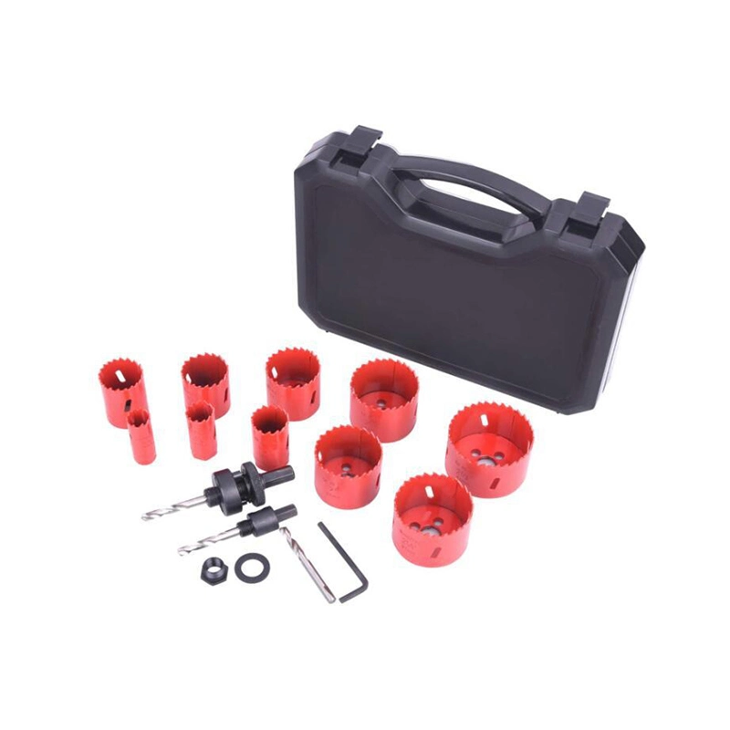 High Performanc E Bi-Metal Hole Saw Kit, Sungator 14-Piece General Purpose 3/4" to 2-1/2" Set with Case. Durable High Speed Steel (HSS) . Fast Cut Clean