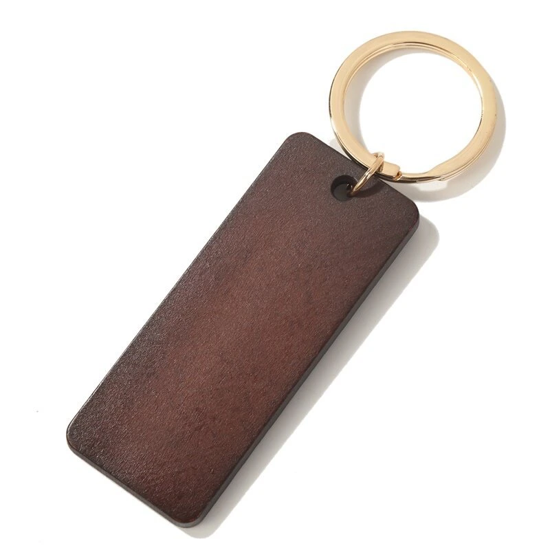 Sécurité en cuir porte-clés bois décapsuleur Logo personnalisé cadeau de promotion de la douleur de la chaîne de clé en bois de conception personnalisée