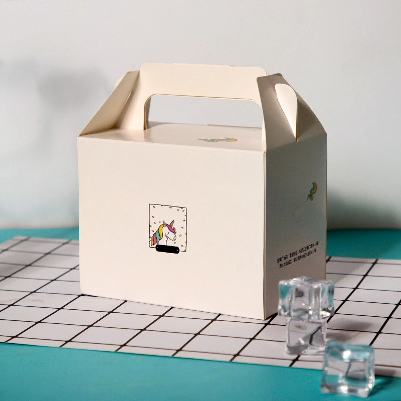 Benutzerdefinierte Süß Klar Hoch Hochzeit Geburtstag Explosion Geschenk Lebensmittel Verpackung Stehen Cupcake-Boxen mit Griff
