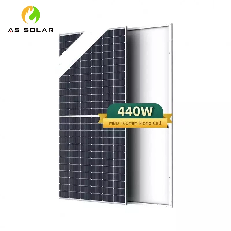 Painel Solar 440 450 Watts de uma célula de grade de tamanho personalizado Praça eléctrico verde do painel solar para CCTV de Produto de placa de ventilador de Jardim