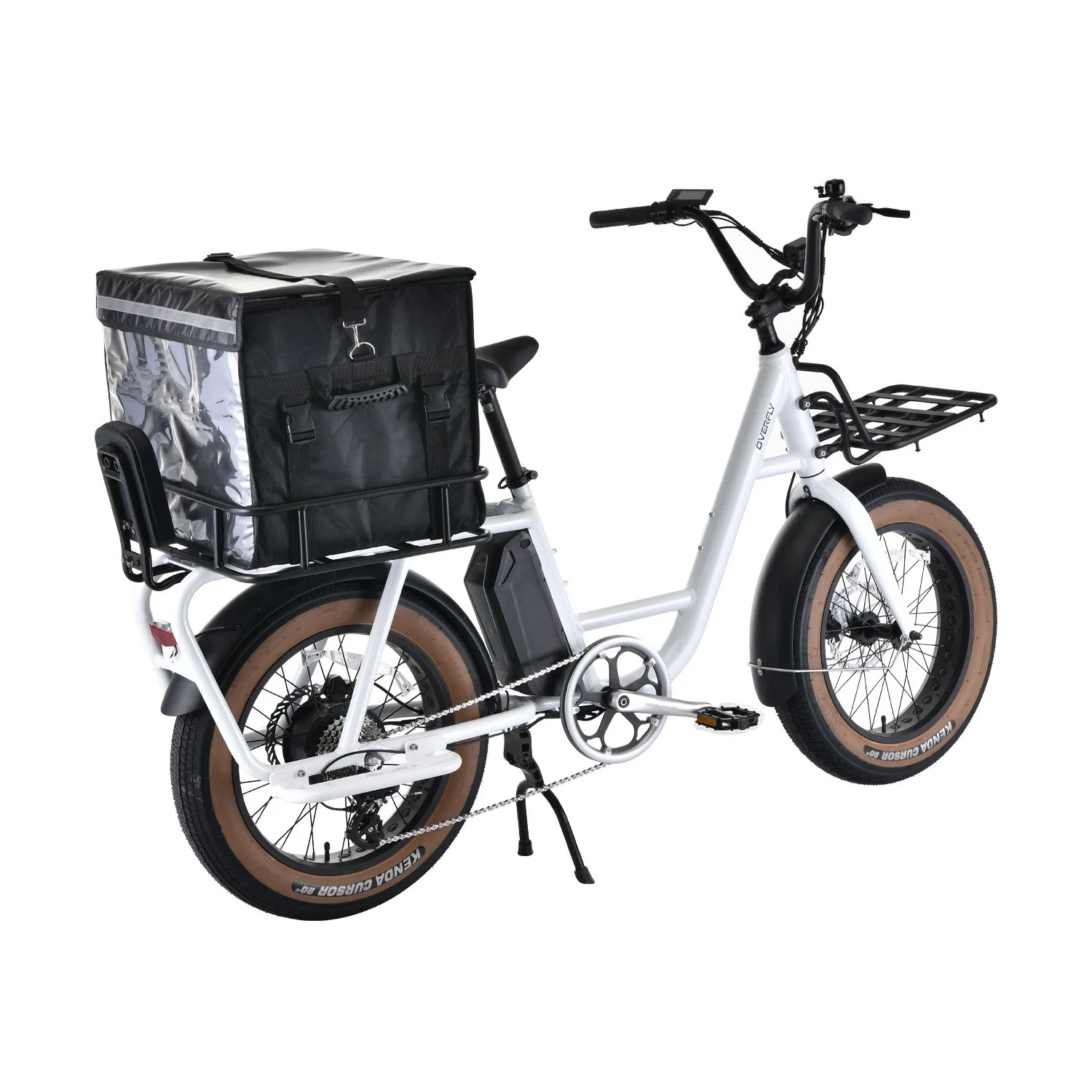 UTI 500W 48V 20" White Mini Electric Cargo Ebike