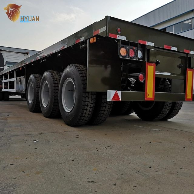 China Manufacture 3 Axle Flatbed Semi Trailer for Sale