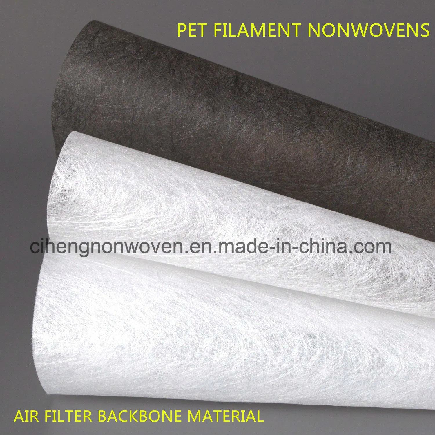 White Electrostatic Cottom Composite Nonwoven Filter Media