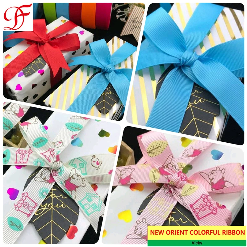 OEM Grosgrain Double/Single Face Satin Ribbon Sheer Organza Ribbon Taffeta Gingham Hemp Ribbon Metallic Ribbon for Gifts/Christmas/Xmas/Packing/Wrapping