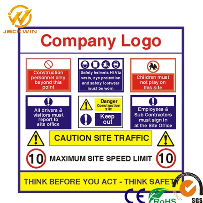 Aluminum Plate Customize Printing Reflective Traffic Warning Signs