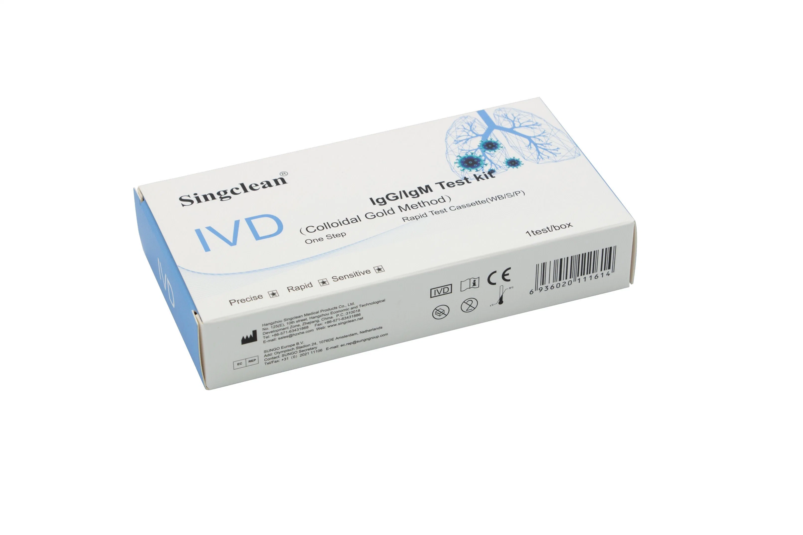 Singclean Rapid Test Kit for Disease 2022, Antibody Igm/Igg Test CE