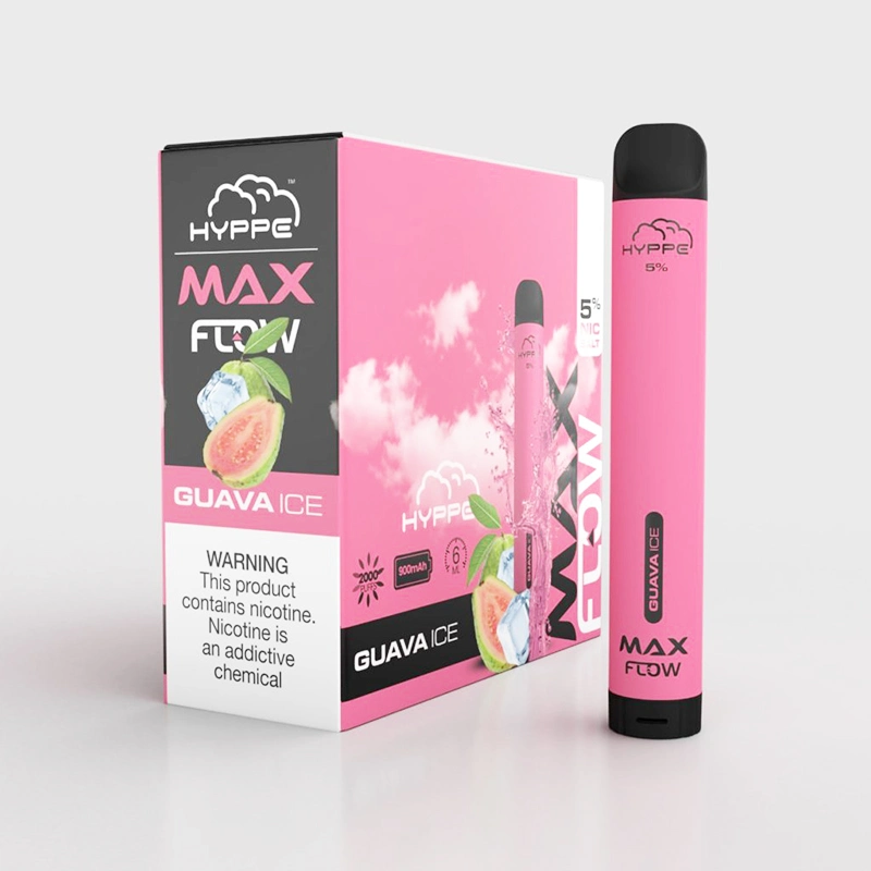 Hyppe Max Flow Disposable E-Cigarettes Pod 2000 Puffs Vape Device 6.0ml Prefilled 990mAh Pen Starter Kit