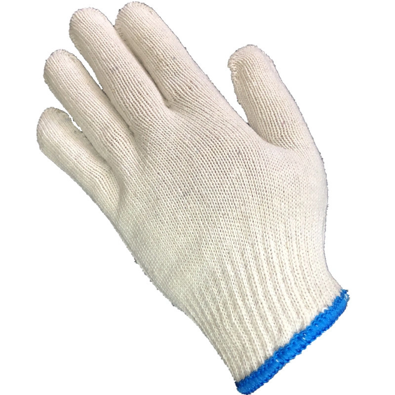 Cotton Safety Gloves Abrasion-Resistant Lampshade Cotton Exit Yarn White Cotton Safety Gloves