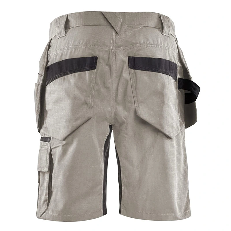 Men's Ripstop Carpenter Short Workwear Ripstop Breathable Stretch Work Shorts with Utility Pockets