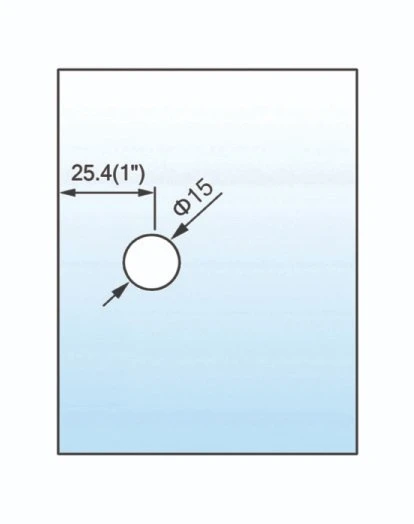 90 Degree Wall-to-Glass Solid Brass Glass Connector for Glass Door (L-2662)