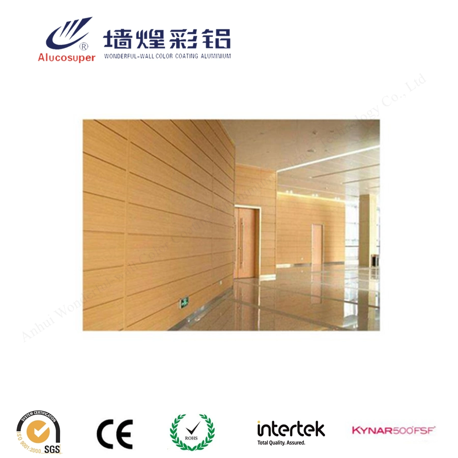 Wood Grain PVC Decorative Metal Sheet Panels for Wall Panels