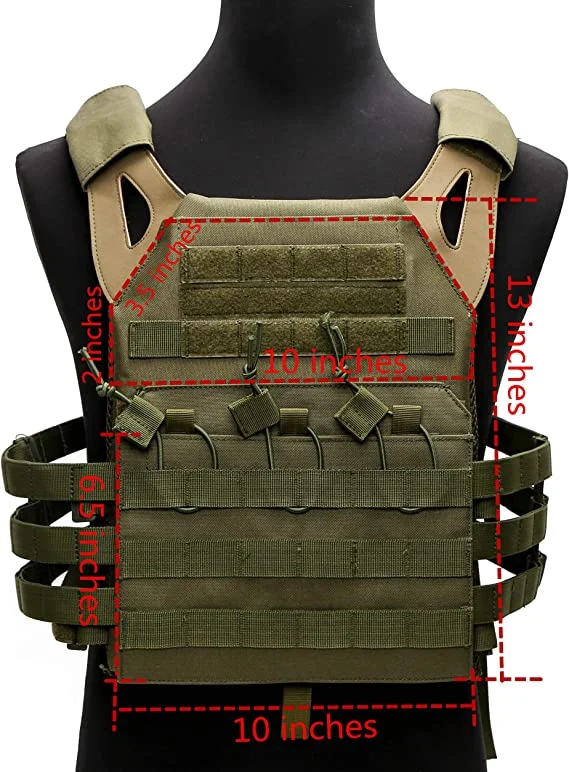 Tactical Outdoor Molle Breathable JPG Vest Game Protective Vest Modular Chest Set Vest for Fun