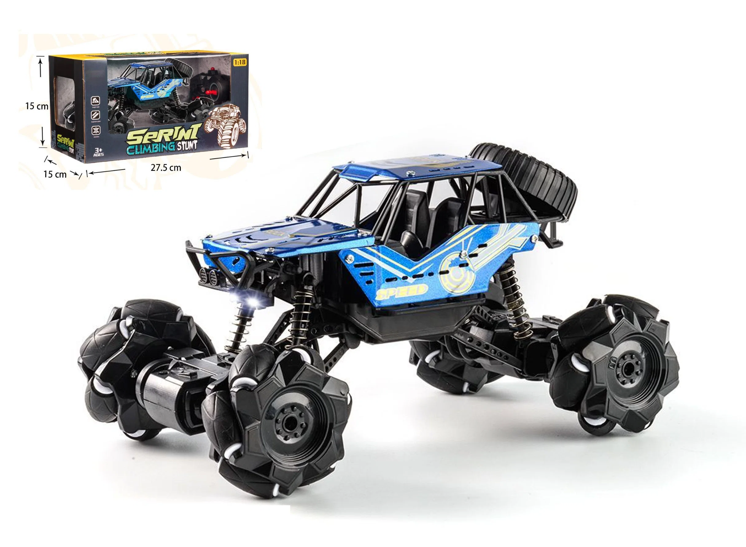 Special Effects 1: 18 All-Wheel-Drive Side Line Include Battery Radio Control Car RC Car for Kids Children