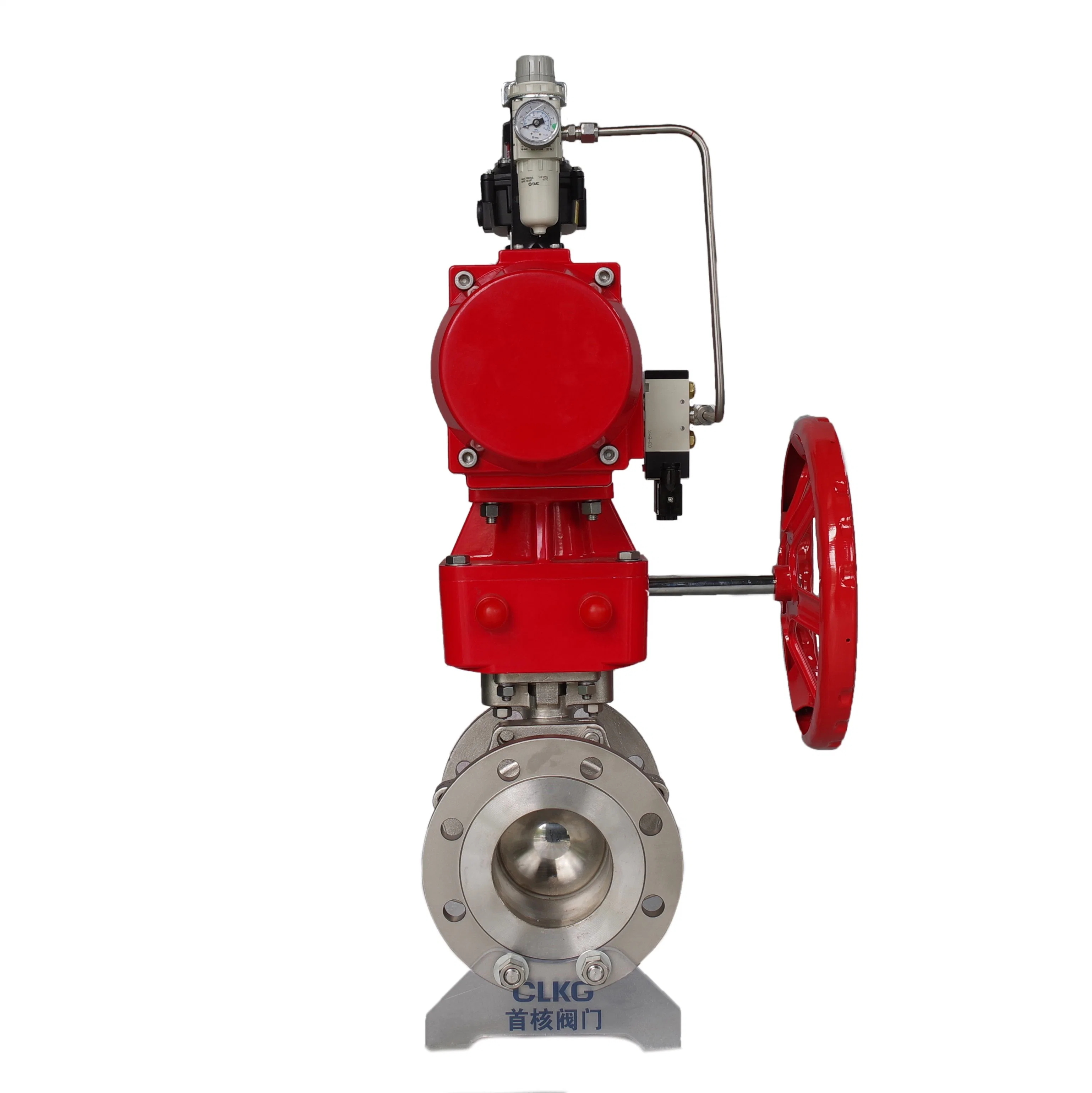 Industrial Grade Anti-Corrosion Cut-off Pneumatic O-Type Ball Valve for Petrochemical Industry