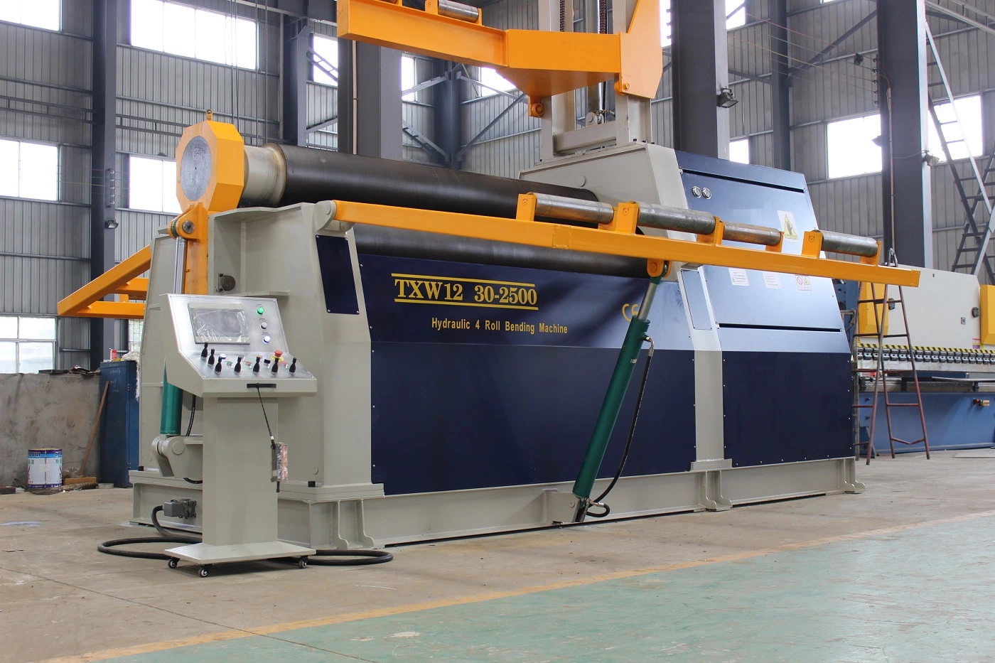 Hydraulic 4 Roller Plate Roller, Steel Bending Rolling Machine, Sheet Roll Bending