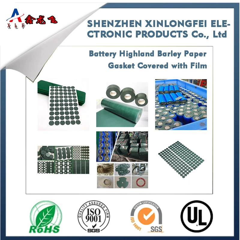 Die-Cutting, Stamping, Insulation, Barley Paper Gasket, Single Sided Adhesive Insulation, Fast Bar Paper, Flame Retardant, Film Coated, Green Shell Paper