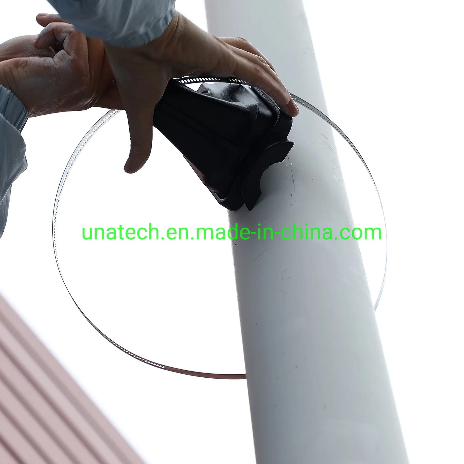 Banner Flex Street Lamp Pole Ads Media Image Printing Holder Hardware