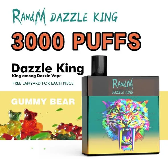 Randm Dazzle King 3000 Vape Mod with Rechargeable Battery Vapes