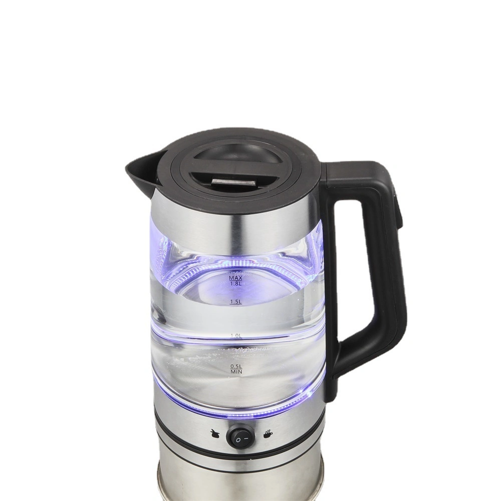 Electric Tea Kettle with Removable Stainless Steel Tea Infuser and Cordless Glass Kettle