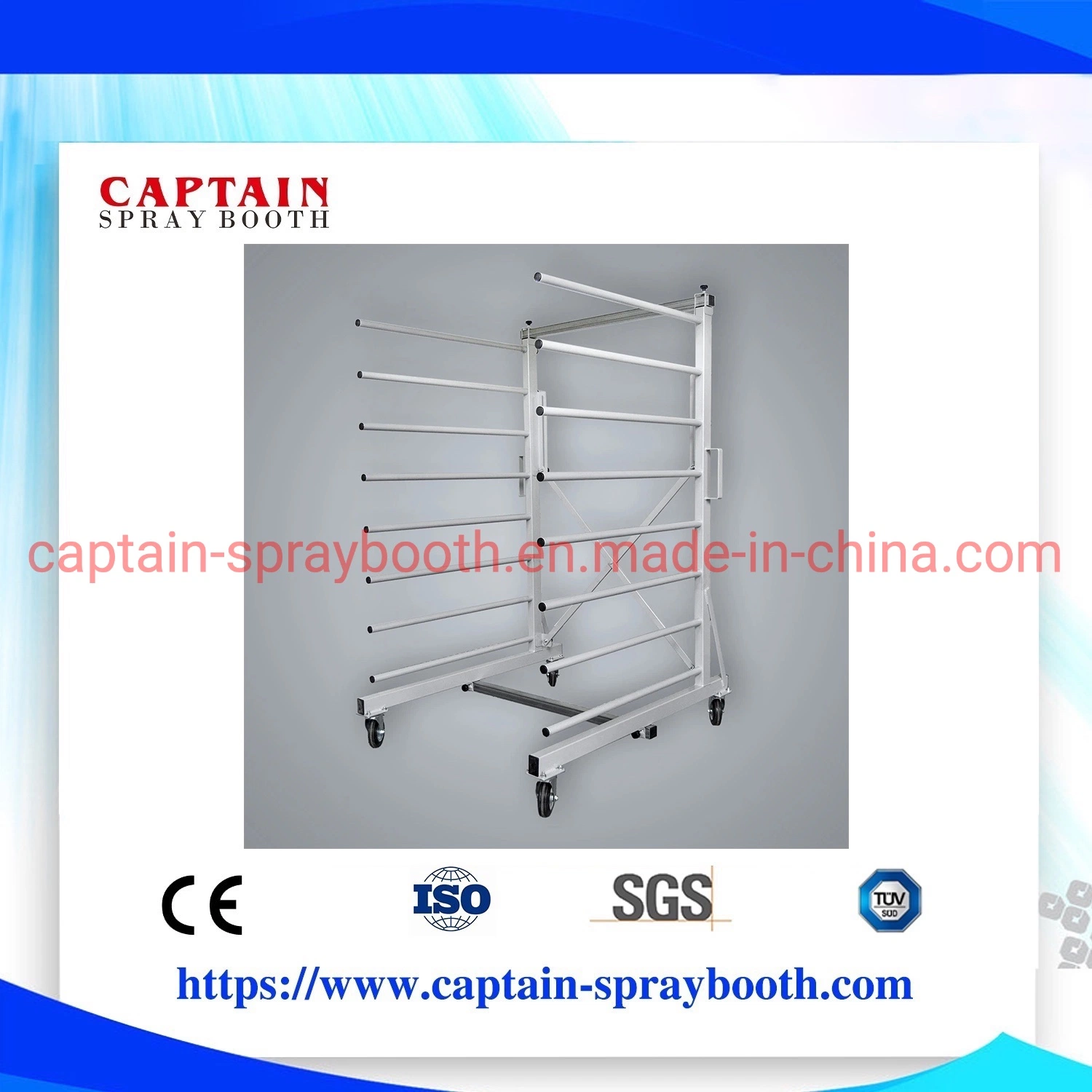 Spray Booth Drying Rack Shelf for Furniture Industrial