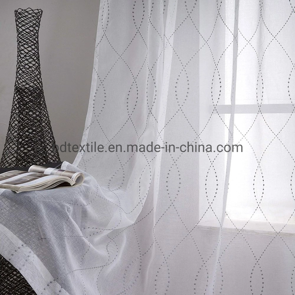 Factory Supply Latest Designs of Lace Sheer Curtains for Windows