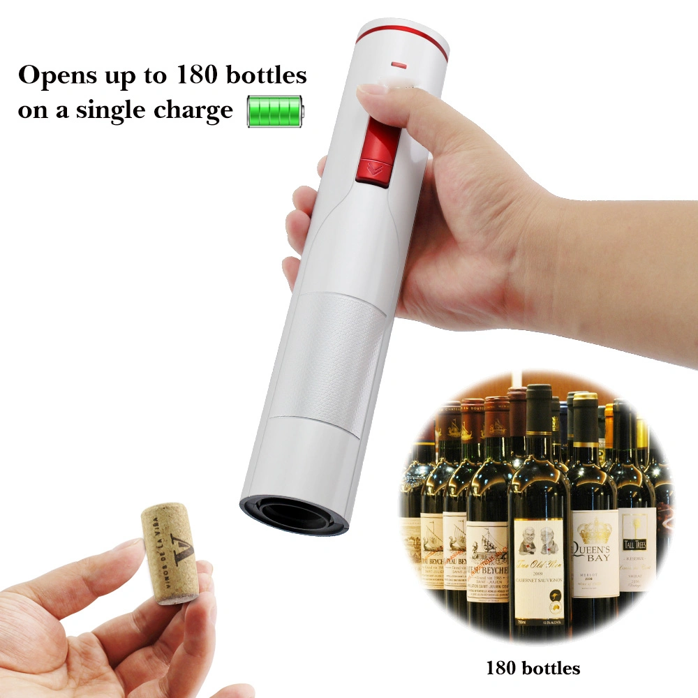 Vino Tinto Set de Regalo personalizado corcho automático eléctrico inflable Abrebotellas