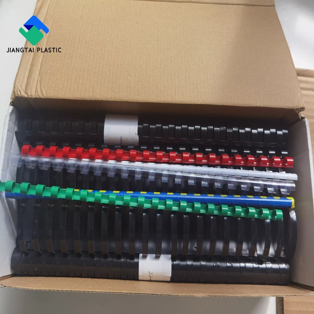 Jiangtai 21 or 84 Rings Wholesale Plastic Comb Book Binding Rings for Comb Binding Machine PVC