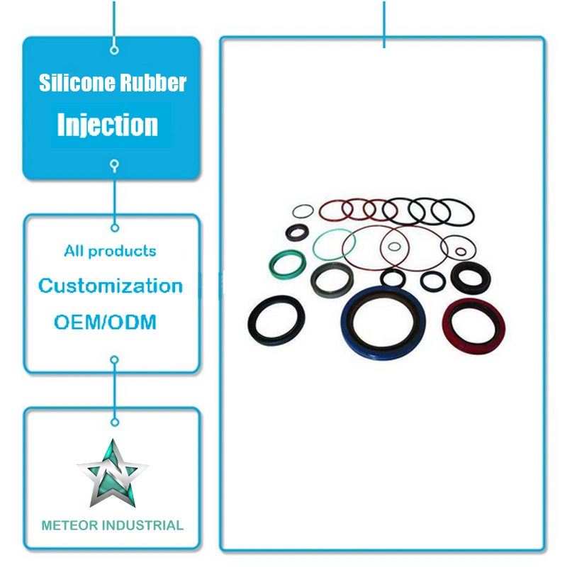 Customized Silicone Rubber Injection Auto Parts Industrial Machinery Rubber Seal