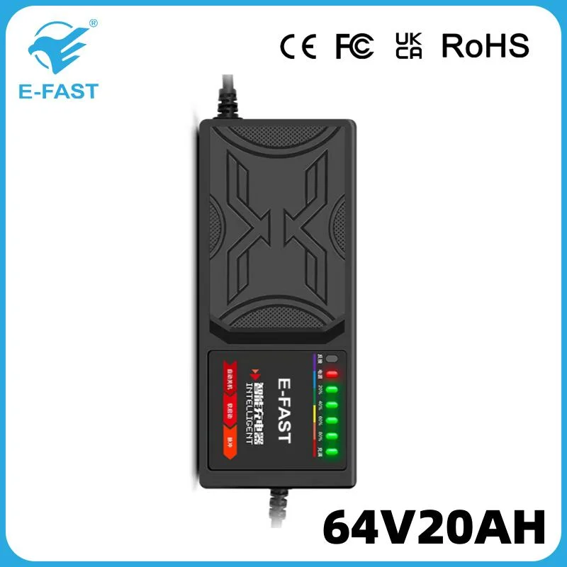 Intelligent Power Display 64V20ah Pulse Lead-Acid Electric Car Motorcycle Battery Charger