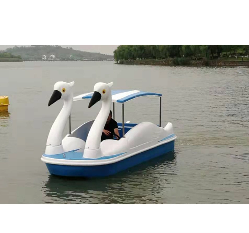 4.7m/15.4feet Egret Shaped Electric Boat for Outdoor Recreation in Park