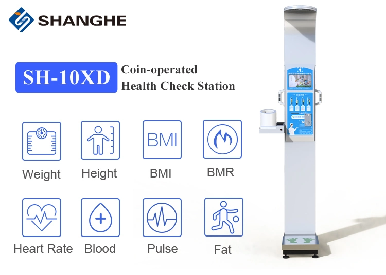 Height Weight Blood Oxygen Body Temperature and Blood Pressure Measurement Machine