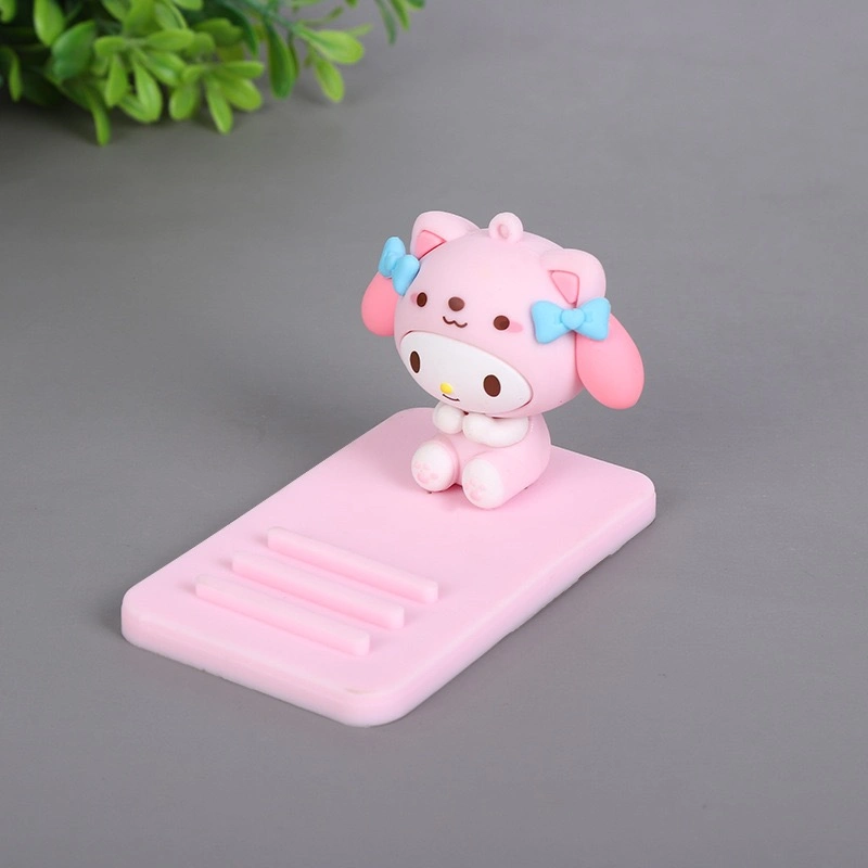 Suportes de telefone preguiçosos Ruunjoy Sanrio para celular, suporte de telefone móvel para mesa, desenho animado fofo Kuromi Kt Mini Holder, acessórios Sanrio.