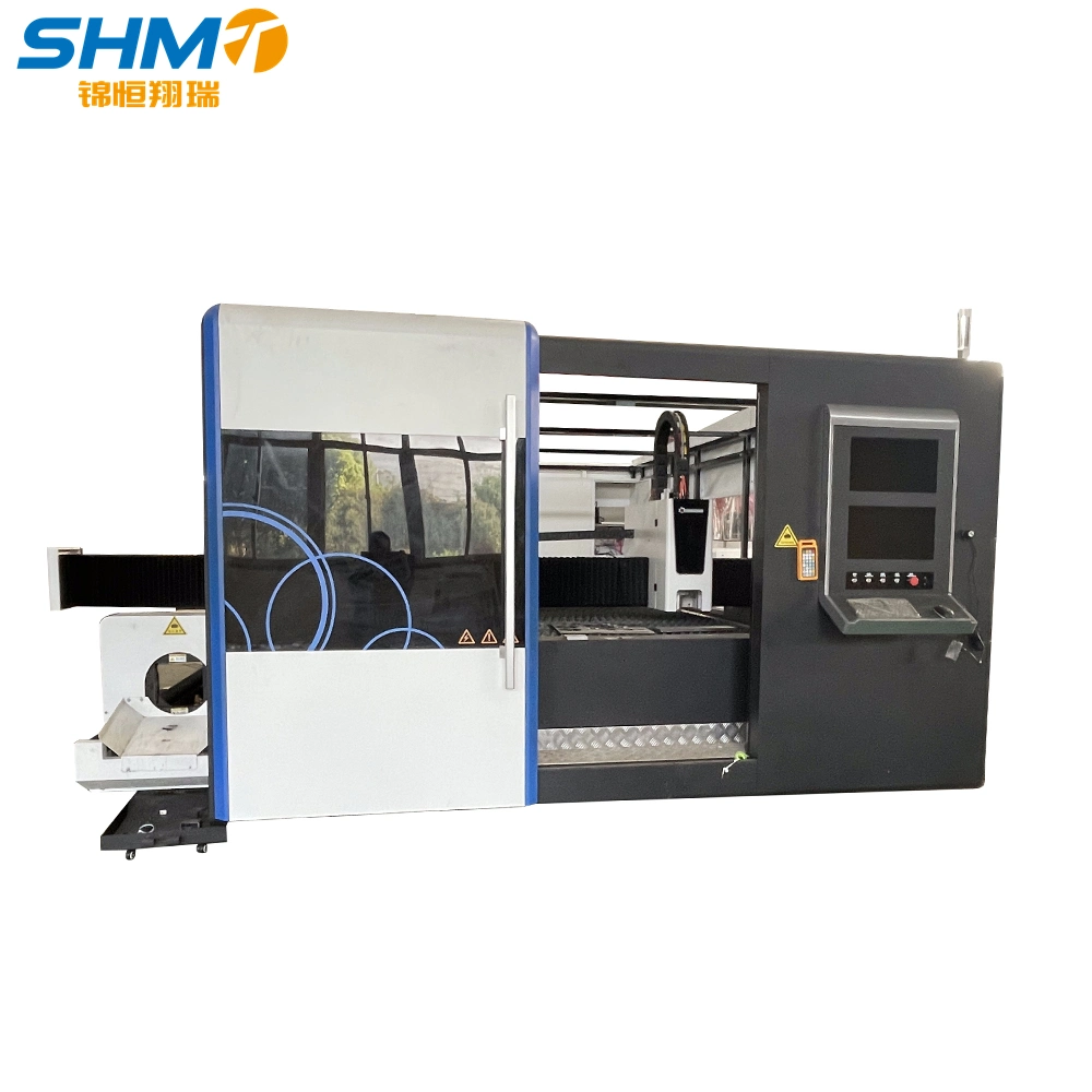 CNC Fiber Laser Cutting Machine Sheet Metal Double Platform Full Protection Fiber Laser Cutting Machine